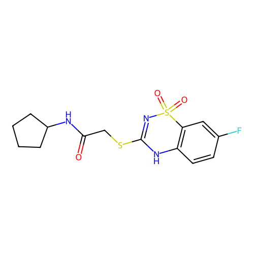 N-cyclopentyl-2-[(7-fluoro-1,1-dioxo-4H-1 structure