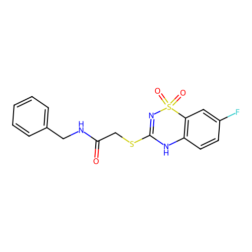 N-benzyl-2-[(7-fluoro-1,1-dioxo-4H-1 structure
