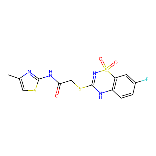 2-[(7-fluoro-1,1-dioxo-4H-1 structure