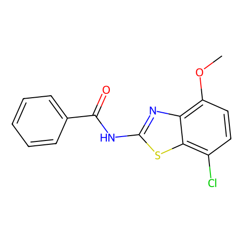 N-(7-chloro-4-methoxybenzo[d]thiazol-2-yl)benzamide structure