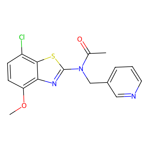 N-(7-chloro-4-methoxybenzo[d]thiazol-2-yl)-N-(pyridin-3-ylmethyl)acetamide structure