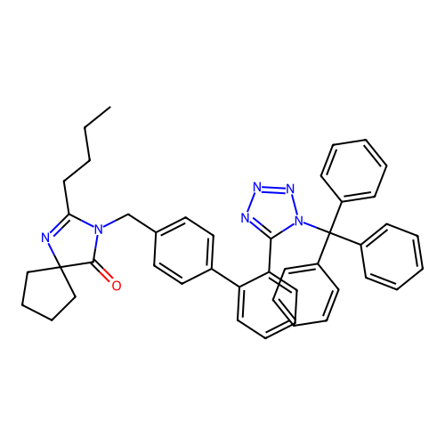 Triphenylmethyl Irbesartan structure