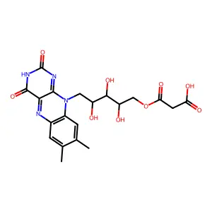 5'-Malonylriboflavin structure