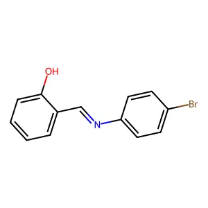 2-(((4-Bromophenyl)imino)methyl)phenol structure