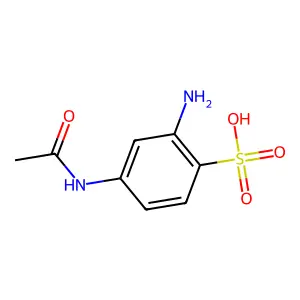 Benzenesulfonic acid, 4-(acetylamino)-2-amino- structure