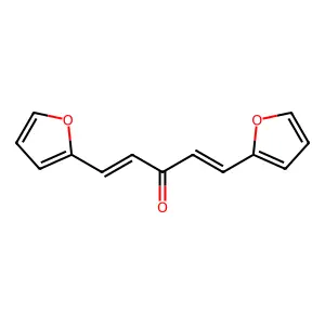 1,5-Di-2-furanyl-1,4-pentadien-3-one structure