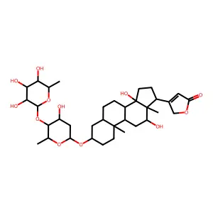 Digoxigenin-3-O-beta-D-digitoxosido-beta-D-glucomethyloside structure
