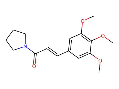 1-Pyrrolidin-1-yl-3-(3,4,5-trimethoxyphenyl)prop-2-en-1-one structure