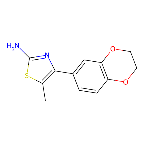 4-(2,3-Dihydro-1,4-benzodioxin-6-yl)-5-methyl-2-thiazolamine structure