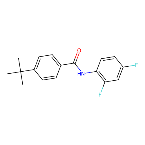 4-叔丁基-N-(2,4-二氟苯基)苯甲酰胺 structure