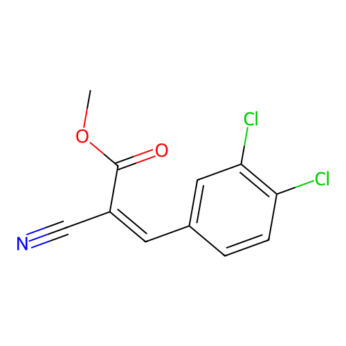 Methyl 2-cyano-3-(3,4-dichlorophenyl)prop-2-enoate structure