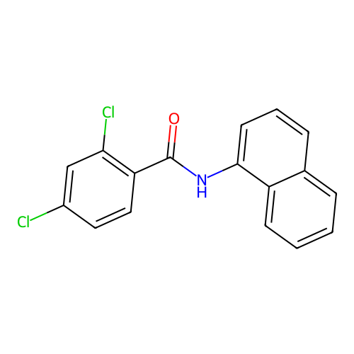 2,4-Dichloro-N-(1-naphthyl)-benzamide structure