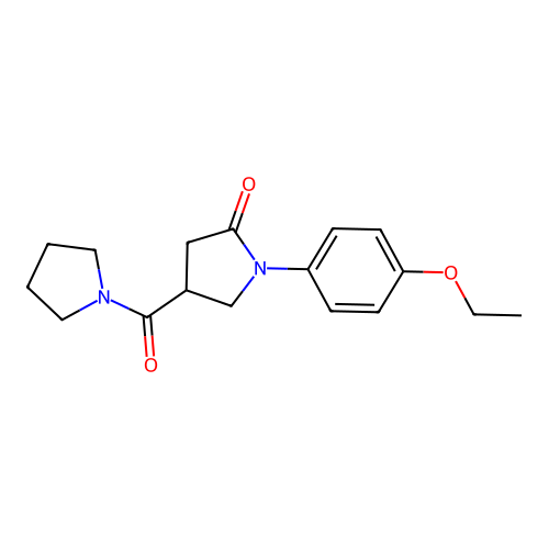 1-(4-Ethoxyphenyl)-4-(pyrrolidin-1-ylcarbonyl)pyrrolidin-2-one structure