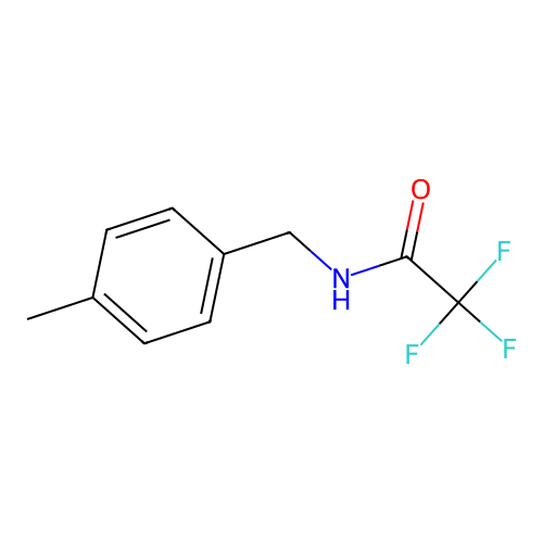 2,2,2-trifluoro-N-(4-methylbenzyl)acetamide structure