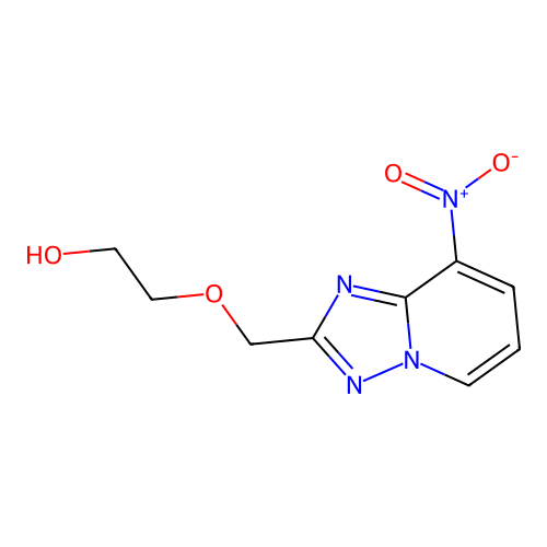 2-[(8-Nitro-[1,2,4]triazolo[1,5-a]pyridin-2-yl)methoxy]ethanol structure