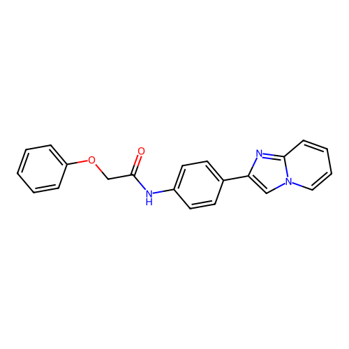 N-(4-(imidazo[1,2-a]pyridin-2-yl)phenyl)-2-phenoxyacetamide structure