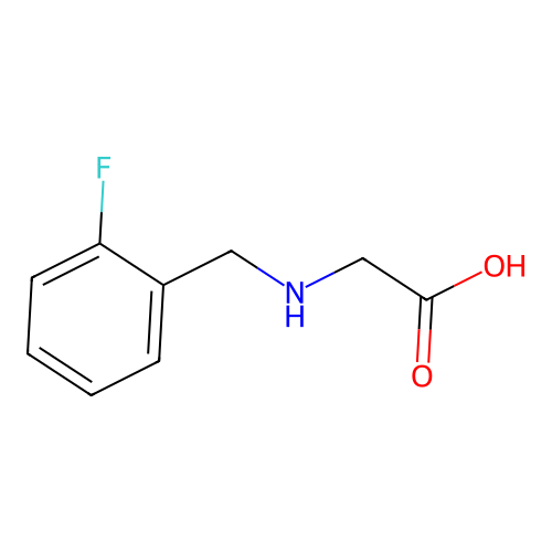 (2-Fluoro-benzylamino)-acetic acid structure