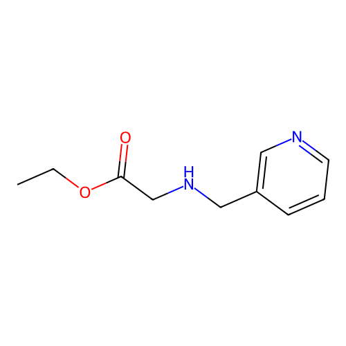 Ethyl 2-{[(pyridin-3-yl)methyl]amino}acetate structure