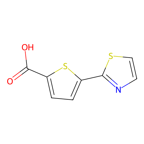 5-(1,3-thiazol-2-yl)thiophene-2-carboxylic Acid structure