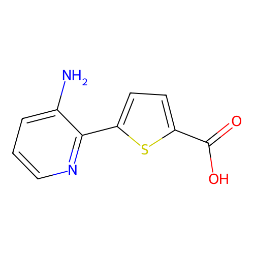 5-(3-aminopyridin-2-yl)thiophene-2-carboxylic Acid structure