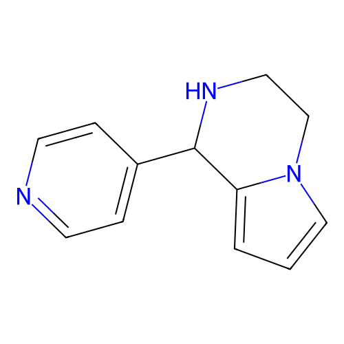 4-(1H,2H,3H,4H-pyrrolo(1,2-a)pyrazin-1-yl)pyridine structure