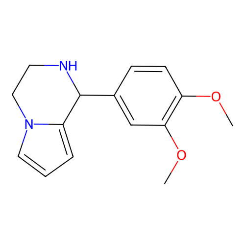 1-(3,4-Dimethoxyphenyl)-1,2,3,4-tetrahydropyrrolo[1,2-a]pyrazine structure