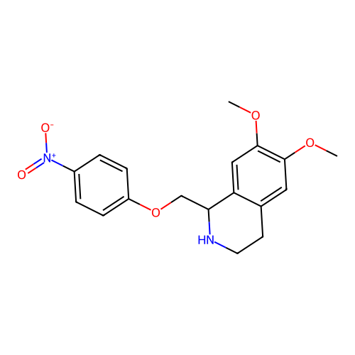 6,7-Dimethoxy-1-[(4-nitrophenoxy)methyl]-1,2,3,4-tetrahydroisoquinoline structure