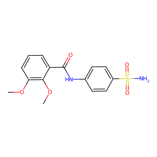 2,3-dimethoxy-N-(4-sulfamoylphenyl)benzamide structure