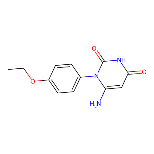 6-Amino-1-(4-ethoxyphenyl)-1,3-dihydropyrimidine-2,4-dione structure