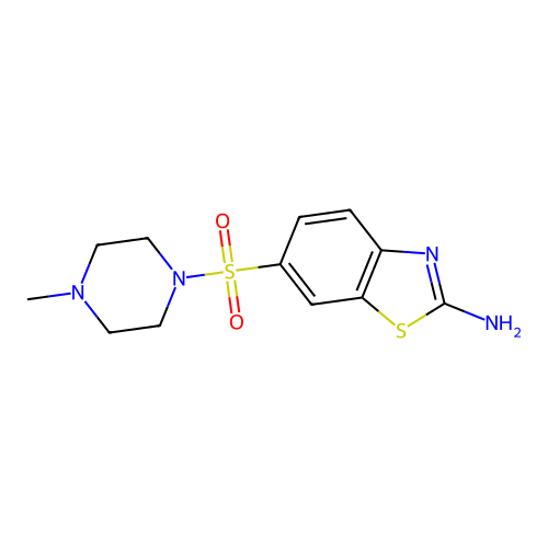 6-((4-Methylpiperazin-1-yl)sulfonyl)benzo[d]thiazol-2-amine structure