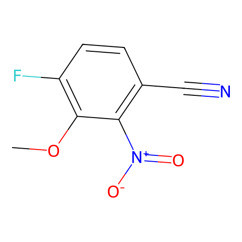 4-Fluoro-3-methoxy-2-nitrobenzonitrile structure