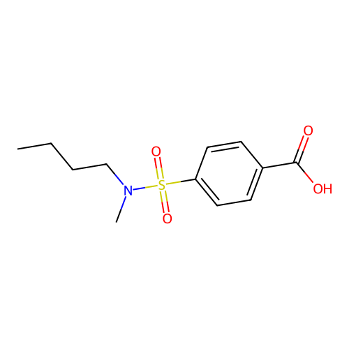 4-[Butyl(methyl)sulfamoyl]benzoic acid structure