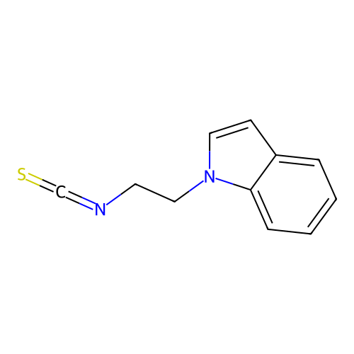 1-(2-isothiocyanatoethyl)-1H-indole structure