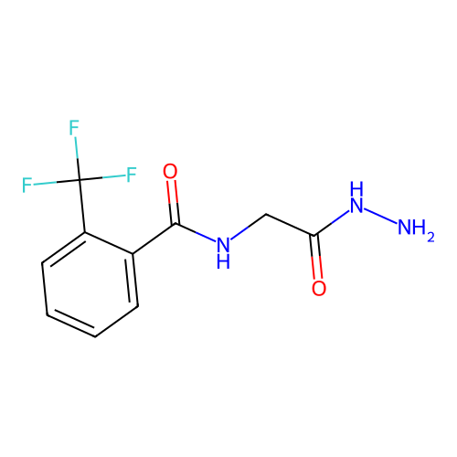 N-Hydrazinocarbonylmethyl-2-trifluoromethyl-benzamide structure