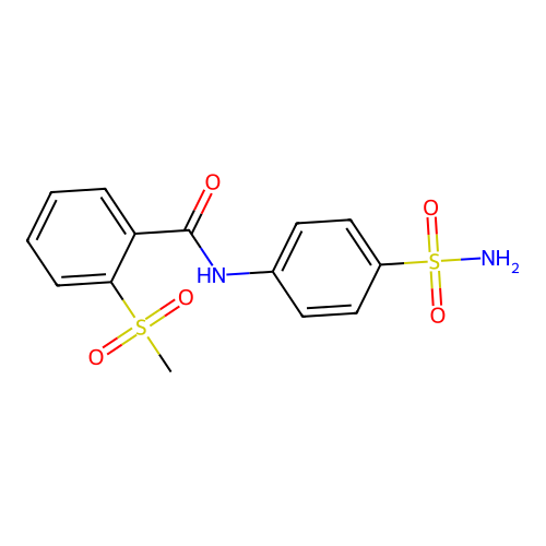 2-methylsulfonyl-N-(4-sulfamoylphenyl)benzamide structure