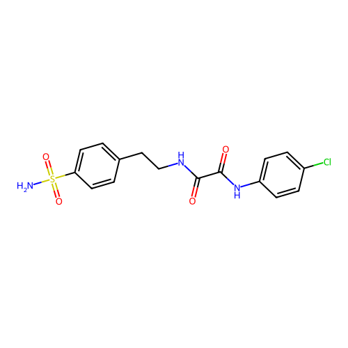 N1-(4-chlorophenyl)-N2-(4-sulfamoylphenethyl)oxalamide structure