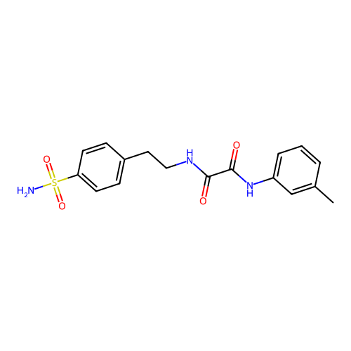 N1-(4-sulfamoylphenethyl)-N2-(m-tolyl)oxalamide structure