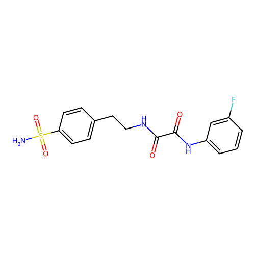 N1-(3-fluorophenyl)-N2-(4-sulfamoylphenethyl)oxalamide structure