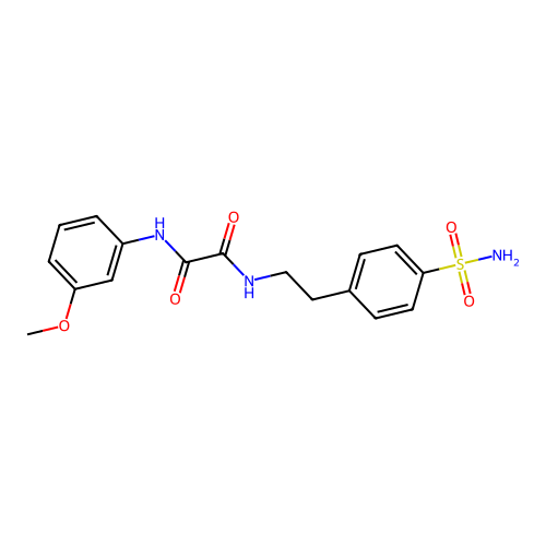N1-(3-methoxyphenyl)-N2-(4-sulfamoylphenethyl)oxalamide structure