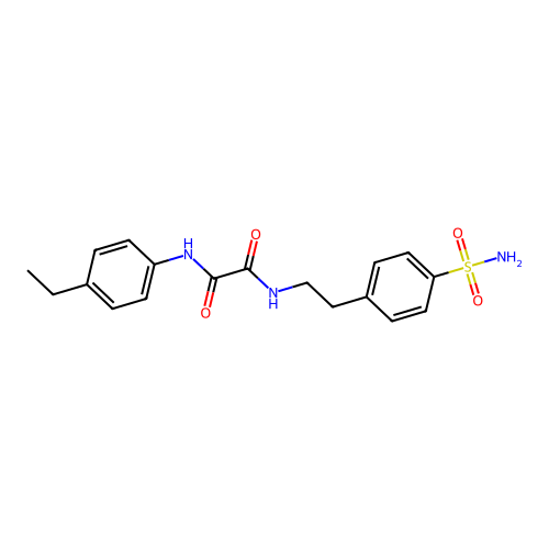 N1-(4-ethylphenyl)-N2-(4-sulfamoylphenethyl)oxalamide structure