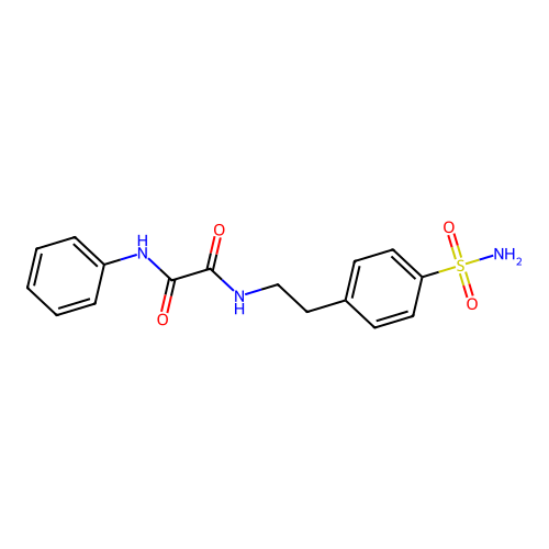 N1-phenyl-N2-(4-sulfamoylphenethyl)oxalamide structure