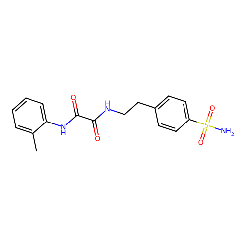 N1-(4-sulfamoylphenethyl)-N2-(o-tolyl)oxalamide structure