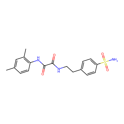 N1-(2,4-dimethylphenyl)-N2-(4-sulfamoylphenethyl)oxalamide structure
