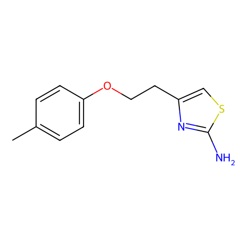 4-(2-(p-Tolyloxy)ethyl)thiazol-2-amine structure
