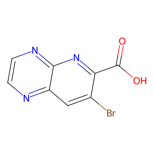 7-Bromopyrido[2,3-b]pyrazine-6-carboxylic acid structure