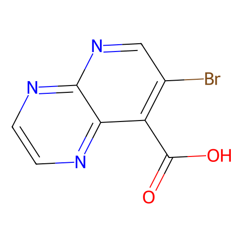 7-Bromopyrido[2,3-b]pyrazine-8-carboxylic acid structure