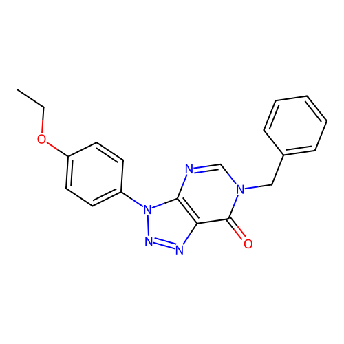 6-Benzyl-3-(4-ethoxyphenyl)triazolo[4,5-d]pyrimidin-7-one structure