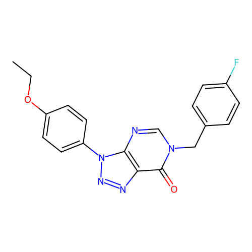 3-(4-Ethoxyphenyl)-6-[(4-fluorophenyl)methyl]triazolo[4,5-d]pyrimidin-7-one structure