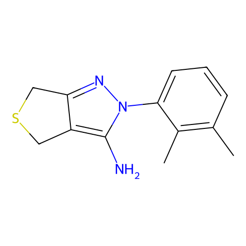 2-(2,3-Dimethylphenyl)-4,6-dihydrothieno[3,4-c]pyrazol-3-amine structure