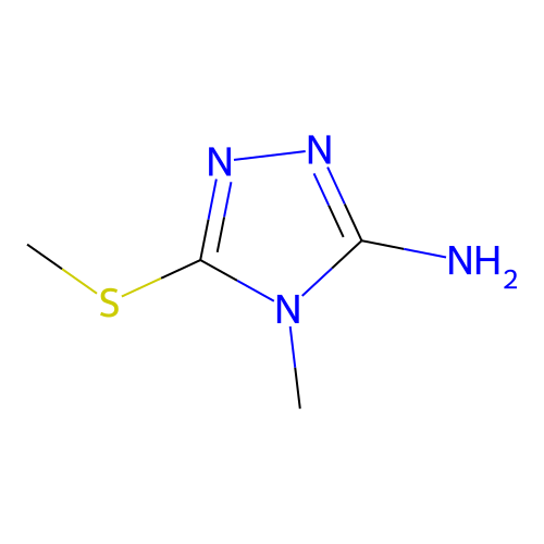 4-Methyl-5-(methylthio)-4H-1,2,4-triazol-3-amine structure